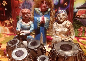 miniature tabla sculptures