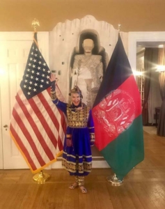 Abigail at Embassy of Afghanistan