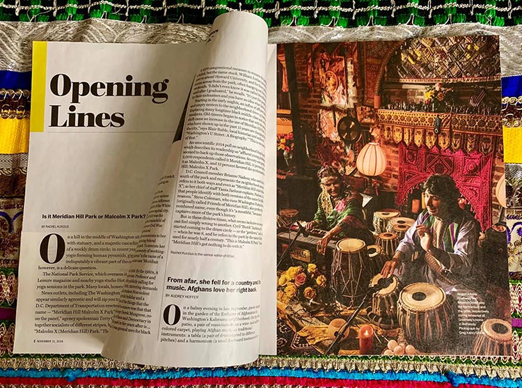 The Washington Post Magazine article on Tabla for Two