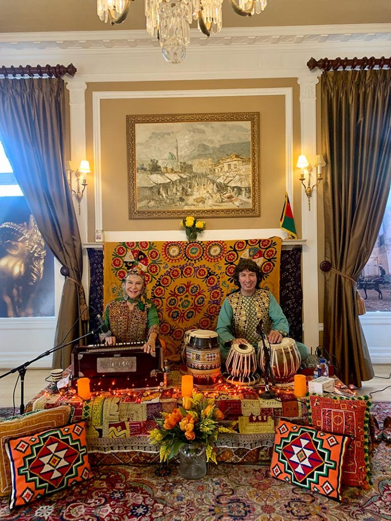 Tabla for two performing at the Embassy of Afghanistan
