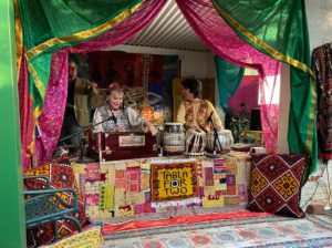 Tabla for Two on tented stage