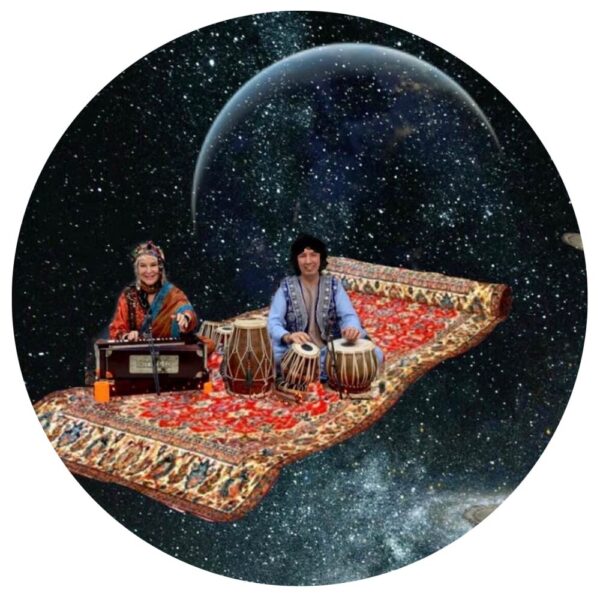 tabla players on flying carpet